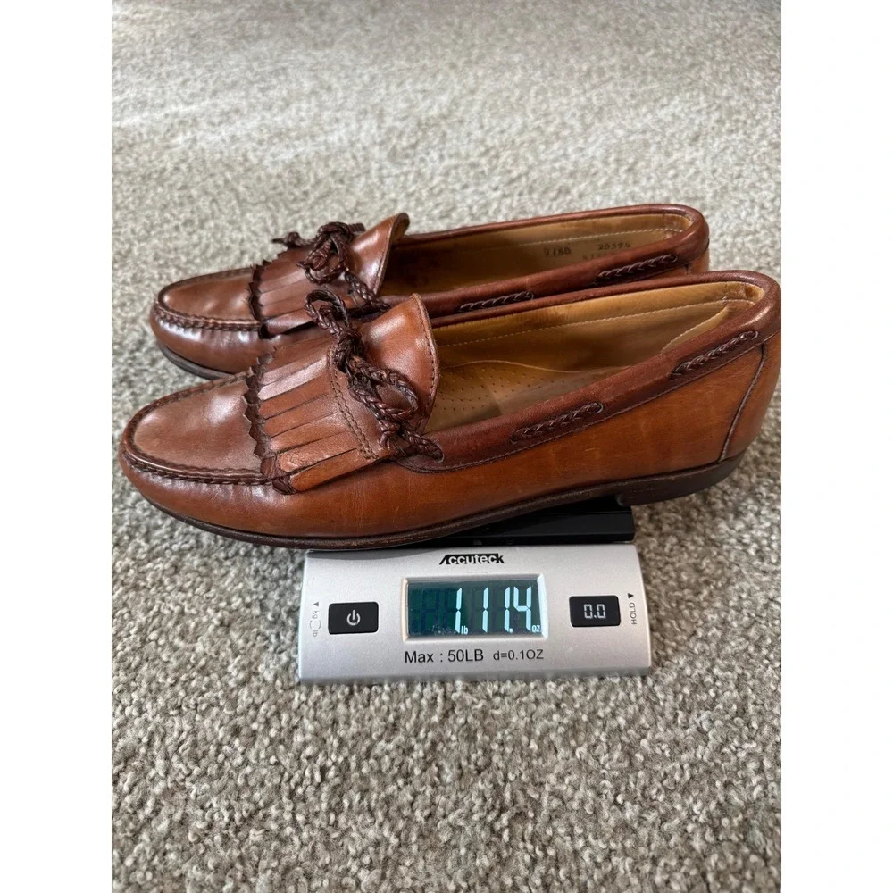 Allen Edmonds Woodstock Braided Kiltie Chili‎ Slip-On Loafers Size 11.5 Office